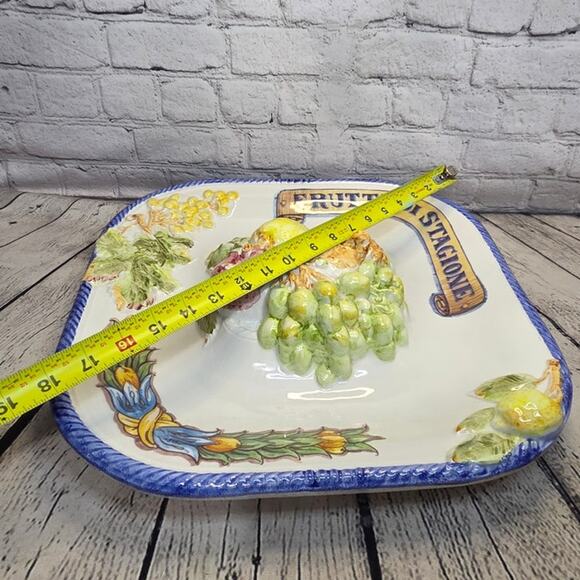 Vintage Fruit Platter Made by La Compagnia dei decori in Italy - Picture 6 of 8